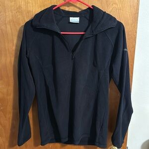 Columbia, black, quarter zip jacket